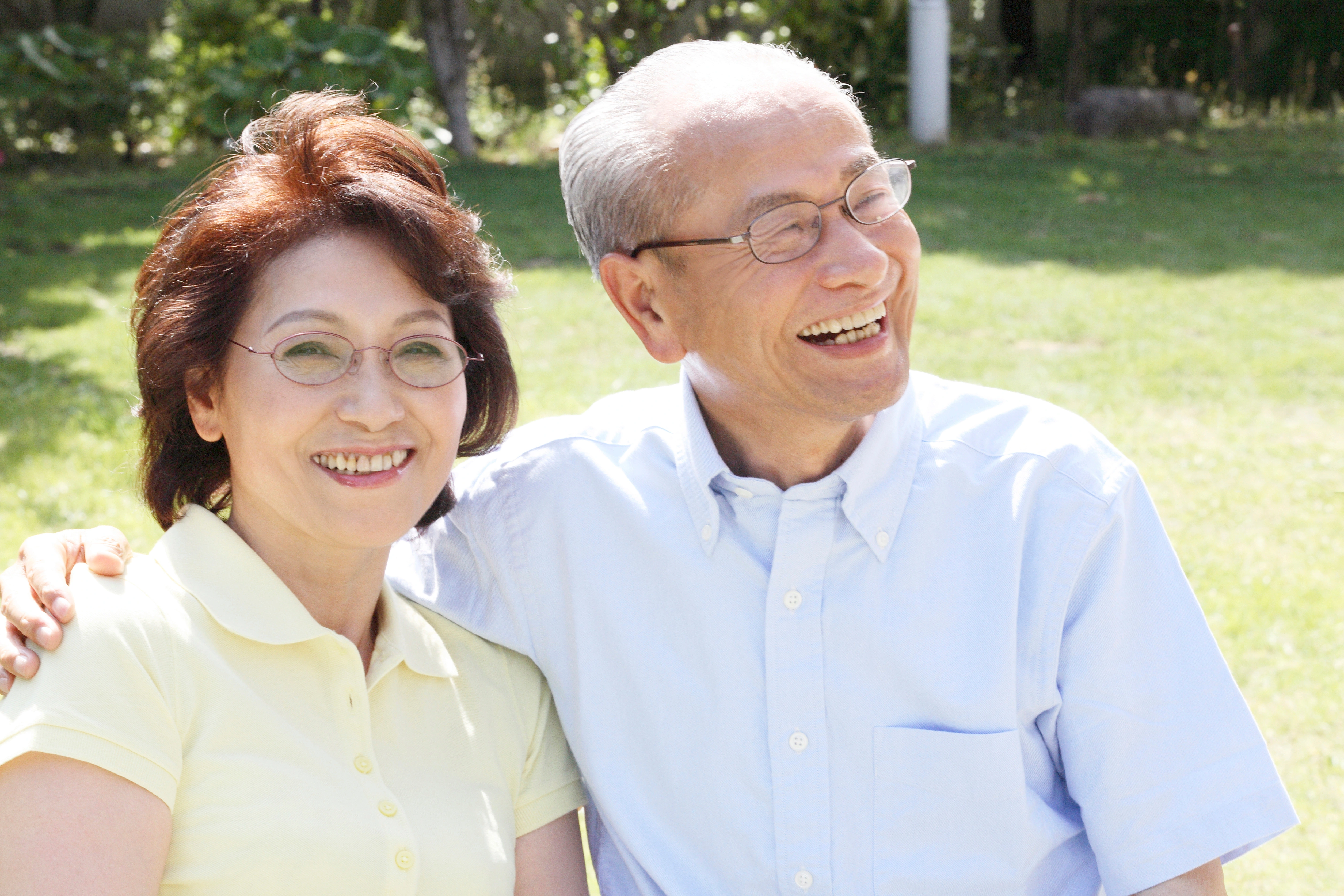 Smiling Old Couple
