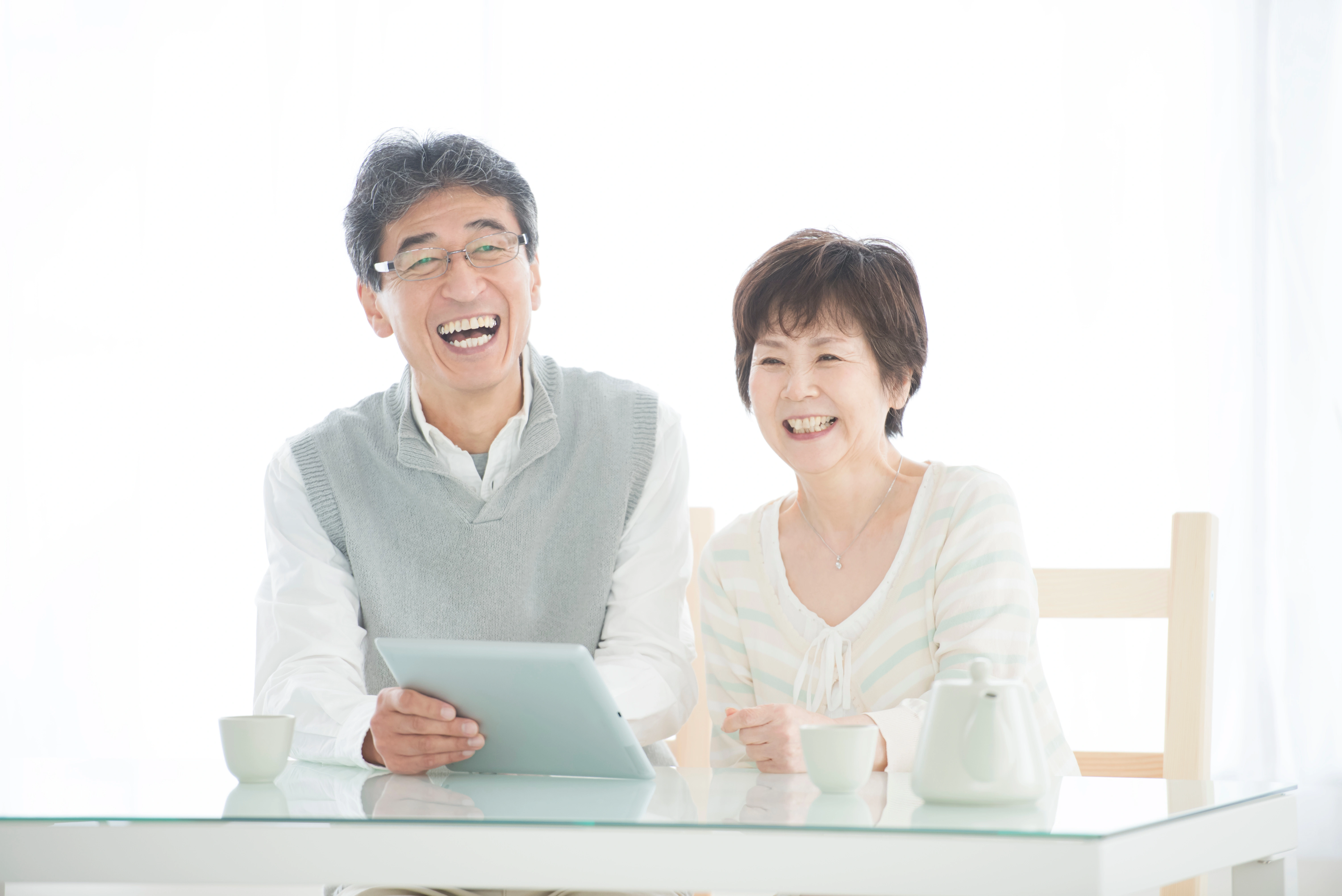 laughing Old Couple